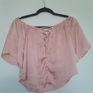 Pink Off the Shoulder Top